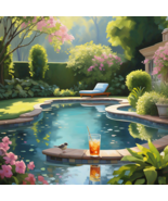 Digital Wall Art - Title: Sanctuary of Reflection - $6.32 CAD