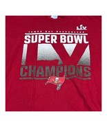 Tampa Bay Buccaneers Shirt Super Bowl LIV Champions Red Short Sleeve XL ... - $13.09