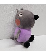 Peppa Pig Plush 8&quot; Stuffed Animal Danny Dog Gray Purple 2023 Toy Factory - $325.60 MXN