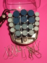 CONAIR Compact Hot Rollers Curlers Set HS34RW 20 + Clips, Pageant - $17.40