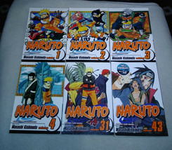 Naruto Manga LOT Volumes 1 2 3 4 31 43 Shonen Jump Viz Media English  - £36.54 GBP