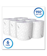 Essential High-Capacity Hard Roll Towels - White 8&quot; x 950 ft 6 rolls per... - £88.69 GBP