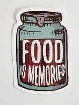 Food is Memories Jar Multicolor Sticker Decal Awesome Embellishment Grea... - $2.59