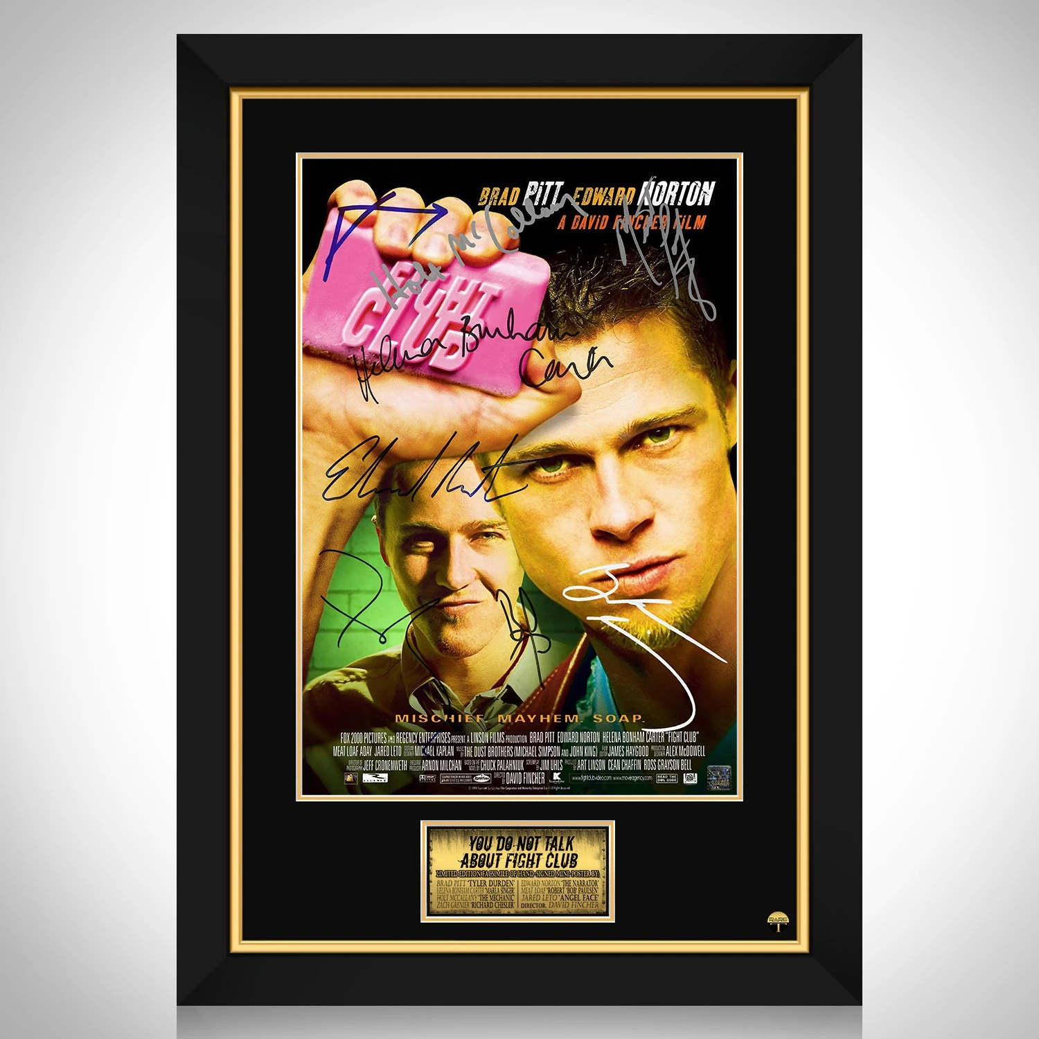 Fight Club Mini Poster Limited Signature Edition Studio Licensed  Custom... - £243.00 GBP