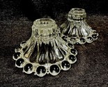 Vintage Glass CandlestickBoopie Bubble Taper Candlestick Candle Holders ... - $11.39