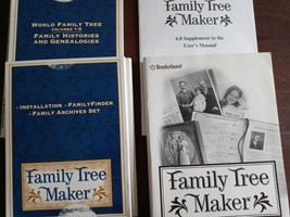 Broderbund Family Tree Maker CD Set Version 6 Missing CD 3, v 4.4 mixed, see pic - £116.72 GBP