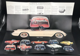 1953-1978 Chevrolet Presents the Silver Anniversary Corvette Poster Broc... - $9.49