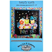 Party Kats Quilt Pattern 236 by Mary Lou and Company, Cat Lover Quilt, Birthday - £7.04 GBP