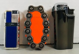 Group of Three Unusual Vintage Lighters - See Pictures - £15.42 GBP