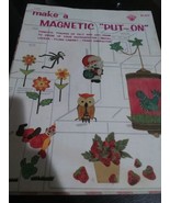 Vtg Make a Magnetic &quot;Put-On&quot; Refrigerator Magnets Kids Craft Instruction... - $6.72 CAD