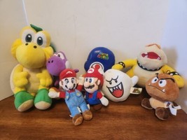 Super Mario Plush Lot  Nintendo Mario Boo Bowser Toad Goomba Koopa Troopa - $39.60