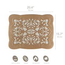 Mijal Gleiser Judaica Shabbat Shalom Challah Cover in Synthetic Silk Laser Cut D - $59.99