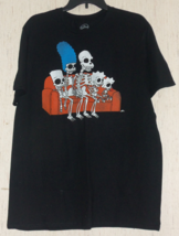 NWT the SIMPSONS SKELETONS BLACK NOVELTY HALLOWEEN T-SHIRT  SIZE L - £20.11 GBP