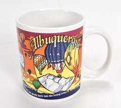 Albuquerque New Mexico Hot Air Balloon Festival Coffee Cup Mug VTG - £21.78 GBP