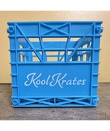 Kool Krates Stackable CD Storage Organizer Mini Milk Crate Blue - $14.49