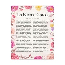 La Buena Esposa Proverbios 31:10 Spanish Bible Verse Canvas Chr - £61.07 GBP+