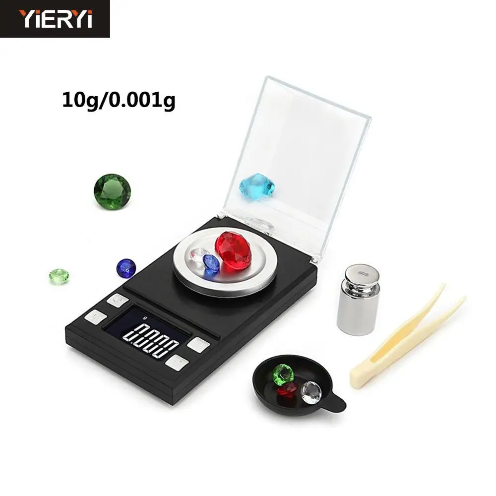 Yieryi Electronic Scale LCD Digital Scale 0.001g Precision Medicine Jewelry Kara - £228.17 GBP