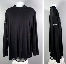 Trane HVAC Service Henley Shirt Mens 2XLT Cotton Black Embroidered - $27.67