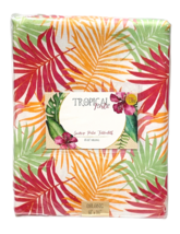 Tropical Fiesta Sunrise Palm Tablecloth 60&quot; x 102&quot; Multicolor - $25.74