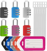 6 Pack Color Mixed Luggage Lock 6 Pack Travel Tags Travel Lock for Lugga... - $32.76