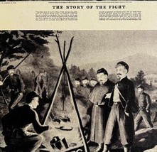 Life In The Military Camp And Stoty Of The War 1942 Art Antique Print DWV5E - £15.66 GBP