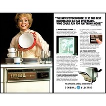 1978 GE General Electric Dishwasher 2 Page Vintage Print Ad Debbie Reynolds Art - £8.20 GBP