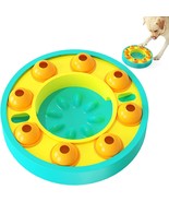 Dog Slow Feeder Dispenser Puzzle Toy Turquoise Bowl Interactive Game Non... - £18.60 GBP