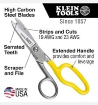 Klein Tools 21010-6-SEN Free-Fall Snip, Scraper, File, Serrated Blades - $25.00