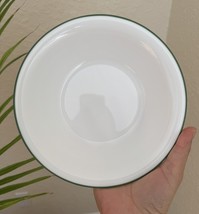 Corelle Green Rim Stripe 7-1/4&quot; Cereal/Soup Bowl White - $221.63 MXN