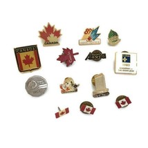 Vintage Canadian Pins Provinces &amp; Municipalities Lapel Pins Lot of 13 - £15.46 GBP