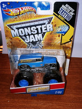 Grave Digger (Blue/Gray) Monster Jam Truck (#2/80)(Tattoo)(Hot Wheels)(2011) - £17.54 GBP