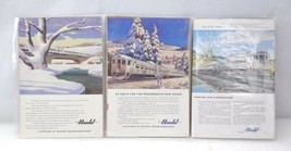 4 Budd RDC Train Ads From 1950-1955 - £7.64 GBP