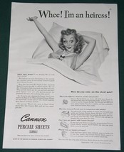 Cannon Percale Sheets Good Housekeeping Magazine Ad Vintage 1941 - $14.99