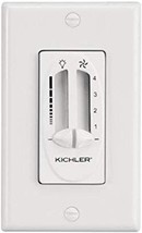 Kichler 337010Wh Accessory Fan 4-Speed-Light Dimmer, White - £39.17 GBP