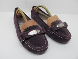 Michael Kors AD12G Womens Purple Suede Moc Toe Loafers Size US 7 M   VGC - £31.66 GBP