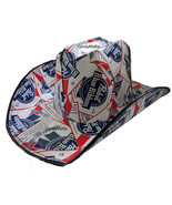 PBR Cowboy Hat Cardboard Beer Pabst Cowgirl Hat Music Festival Hat NWT - €41,34 EUR