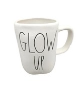 Rae Dunn Mug Glow Up Artisan Collection Ivory White Matte Coffee Cup Quirky Fun - £11.84 GBP