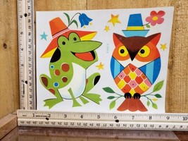 Vintage Frog and Owl Meyercord Water Decal X-564-D - £19.70 GBP