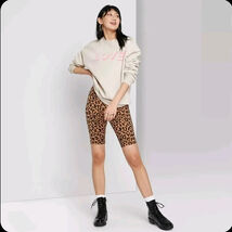 Wild Fable Leopard Print Women’s Biker Shorts (Sz XS) - $9.49