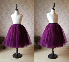 Plum Little Girl Tulle Skirt for Dress up and Fairy Costumes 1-16 image 2