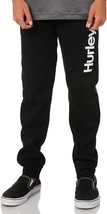 Hurley One and Only Logo Fleece Joggers Youth Boys S 8-10 yrs Black NEW - £19.37 GBP