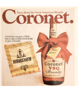 1973 Coronet VSQ Brandy Advertisement Christmas Holiday Liquor Distiller... - $460.00 MXN