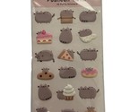 Gund Pusheen  Sticker Lot of 18 Cat Kitten Kitty Tabby Sealed Food Puffy - £5.53 GBP