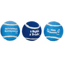 Rite Lite Hanukkah Dog Toy Tennis Balls Set of 3 - Perfect Chanukah Gift for Dog - £10.04 GBP