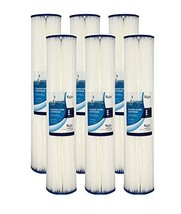 Pack of 6 - Whole House 20&quot; x 4.5&quot; Full Flow Pleated Sediment Filter Replacement - £109.07 GBP