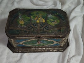 Antique Artstyle Chocolates Metal Tin 8.75x5.75x3.5 Vintage Classic Look - $29.99