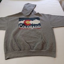 Colorado Men's Gray Graphic Hoodie Pullover Sweatshirt Long Sleeve Size Large image 5
