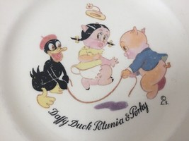 Antique 30s Vtg Edwin Knowles Looney Tunes Daffy Duck Petunia Porky Pig Plate 7&quot; - £237.01 GBP