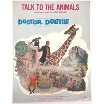 Vintage Sheet Music, Talk to the Animals by Leslie Bricusse, 1967 20th Century - £9.16 GBP