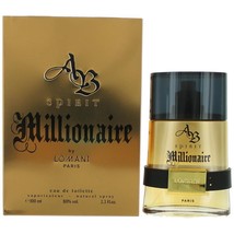 AB Spirit Millionaire by Lomani, 3.3 oz Eau De Toilette Spray for Men - £38.75 GBP